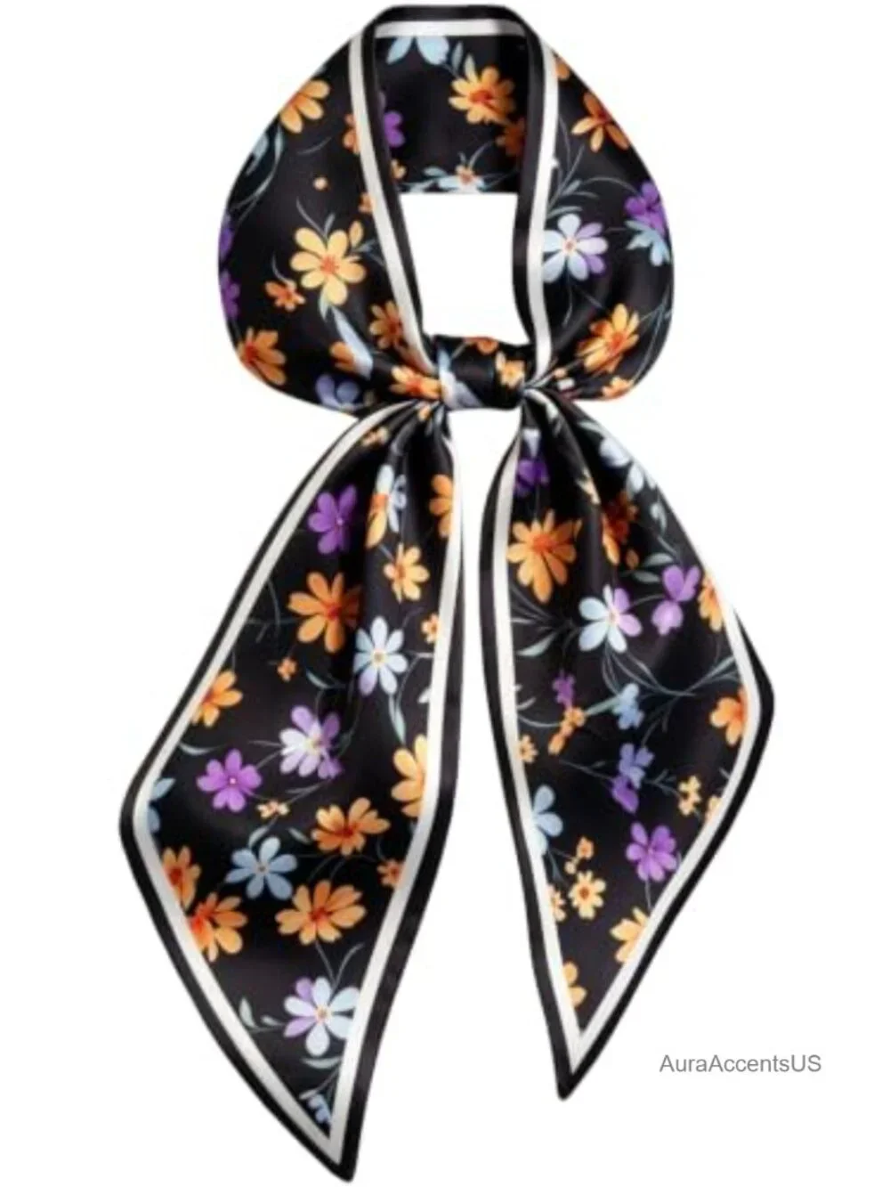 Silky Satin Fashion Scarf - Versatile Hair Neck Scarf for Women